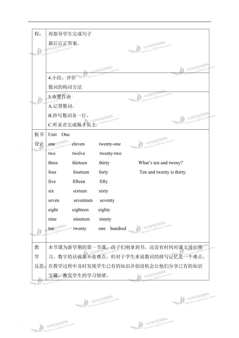 （广州版）四年级英语上册教案 module1 unit1 period1-2.doc_第2页