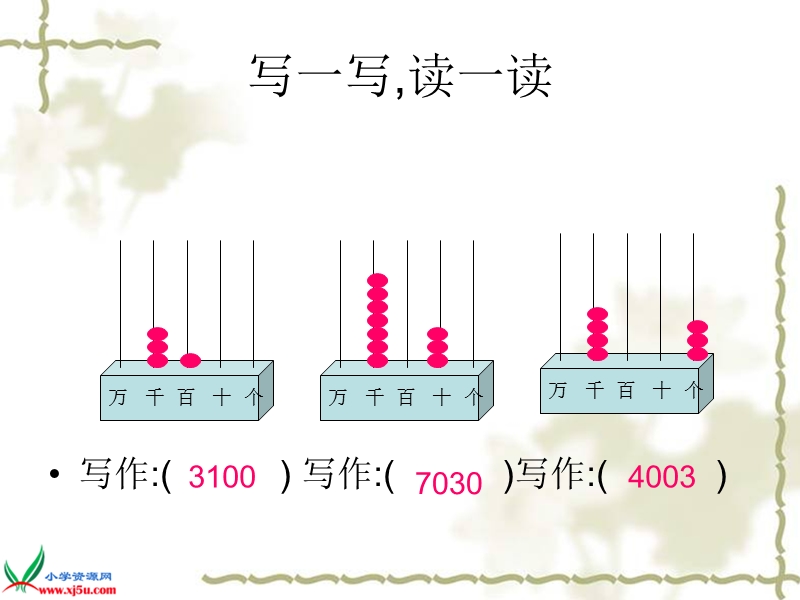 （西师大版）二年级数学下册课件 读数写数.ppt_第3页