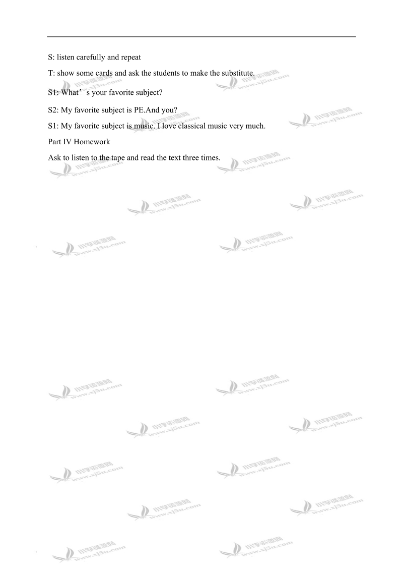 （教科版）六年级英语上册教案 lesson2(2).doc_第2页