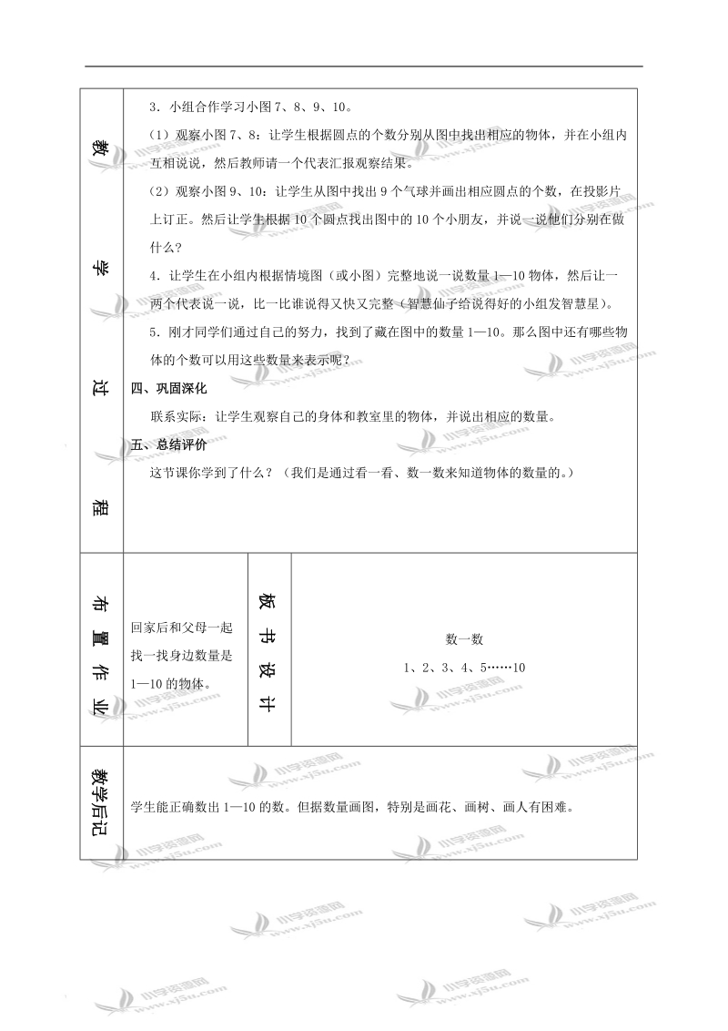 （苏教版）一年级数学上册教案 数一数 1.doc_第2页