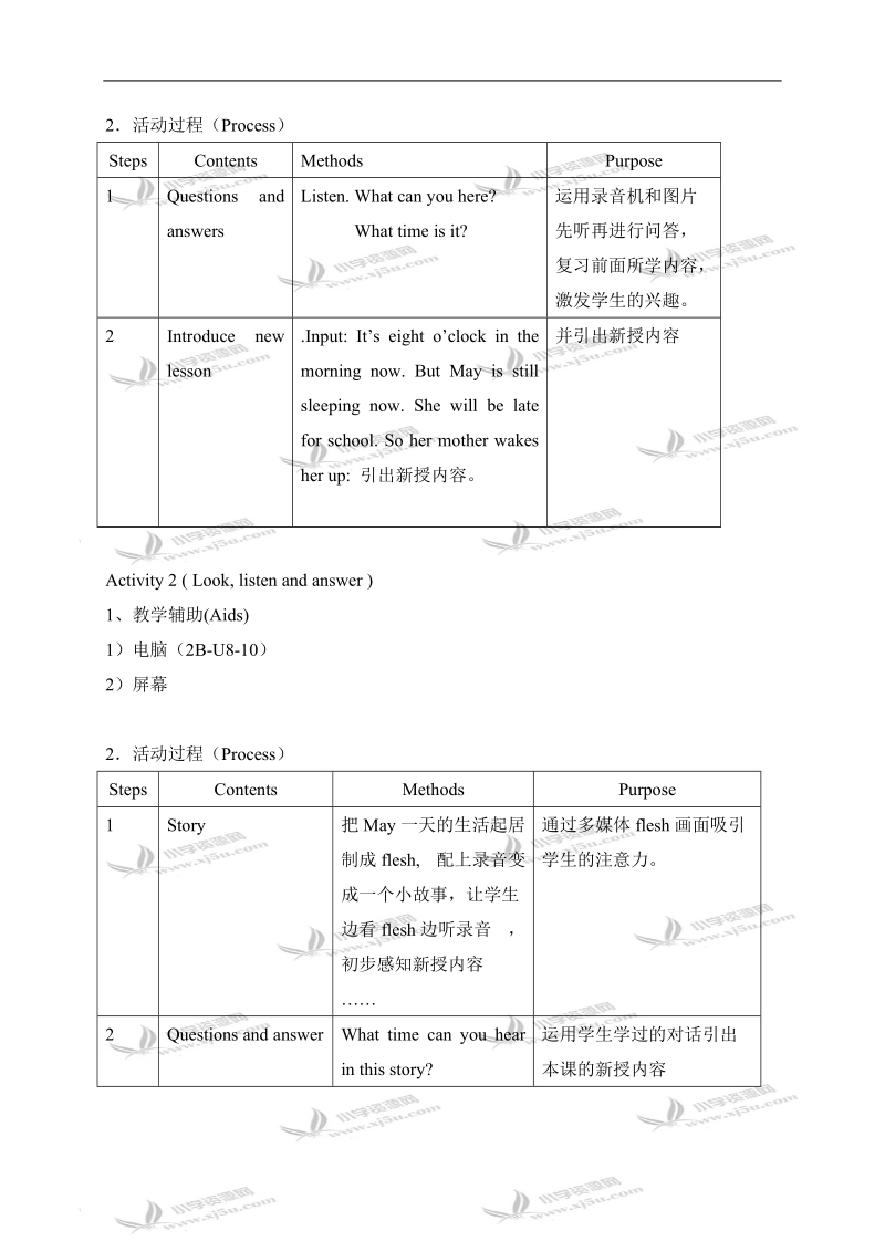 （沪教牛津版）二年级英语下册教案 unit8 lesson3.doc_第2页