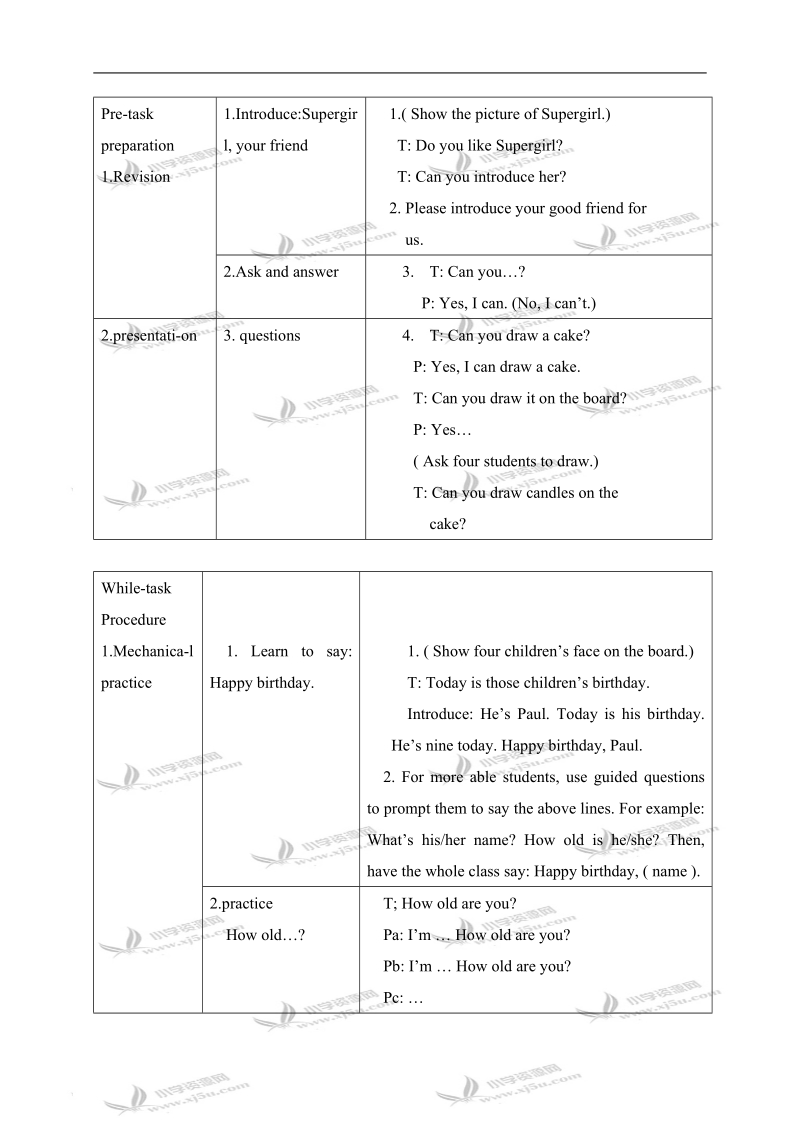 （沪教牛津版）四年级英语上册教案 module 1 unit 2 period 1.doc_第2页