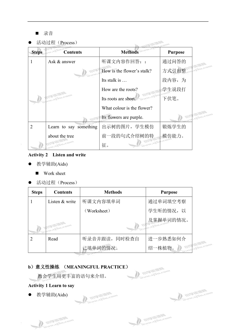 （沪教牛津版）四年级英语上册教案 module4 lesson2(4).doc_第3页