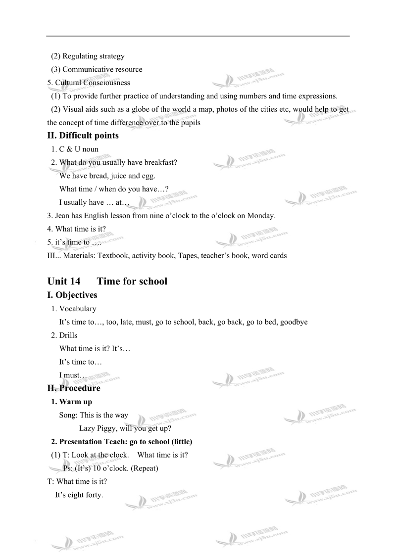 （广州版）四年级英语上册教案 module 5 unit 14(4).doc_第2页