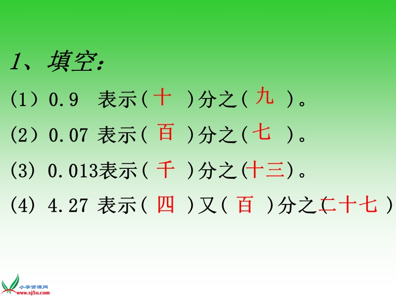 （西师大版）五年级数学下册课件 分数和小数的互化 1.ppt_第2页