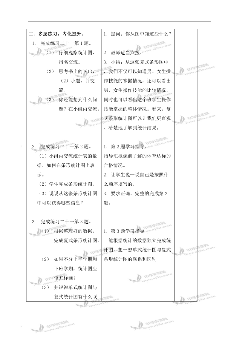 （苏教版）五年级数学上册教案 统计练习.doc_第2页