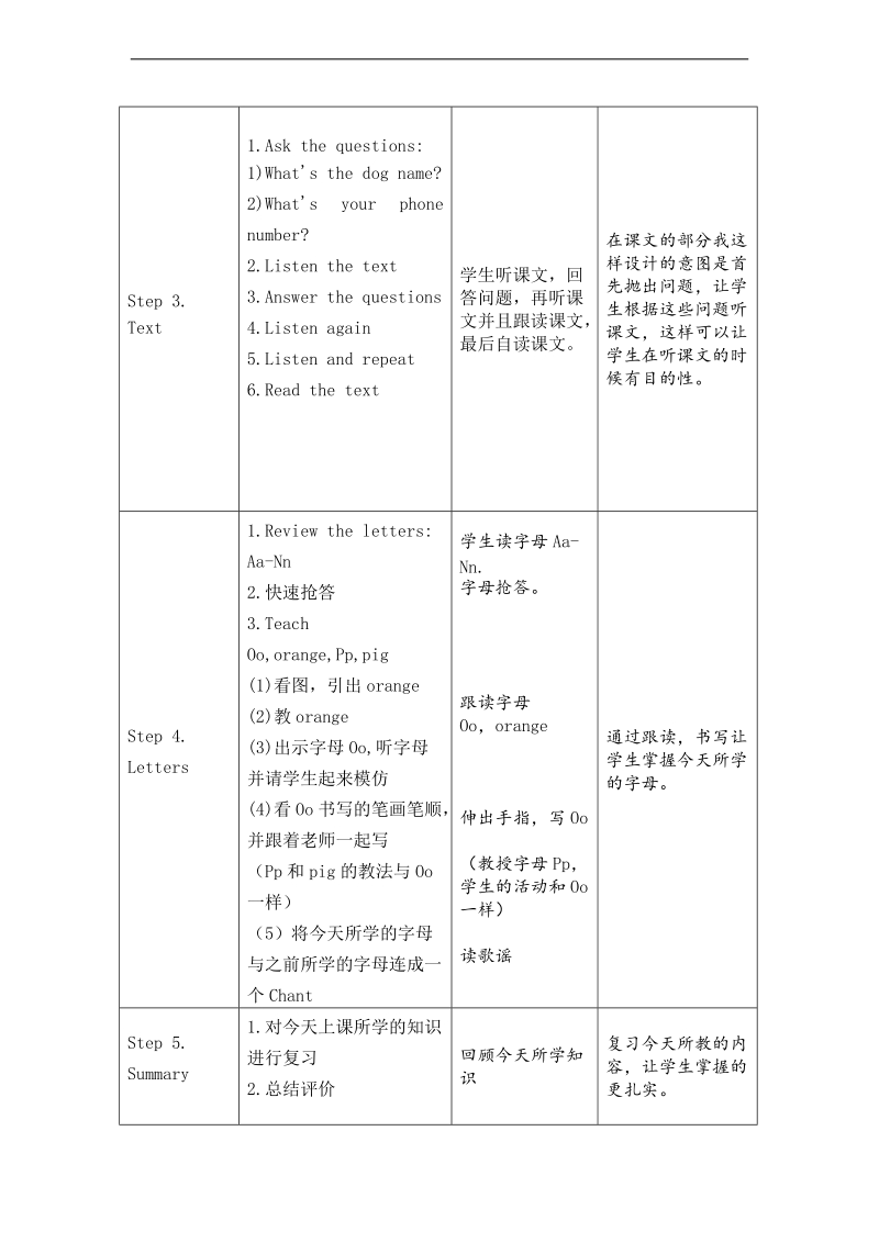 （闽教版）三年级英语上册教案 unit 4  part b.doc_第3页