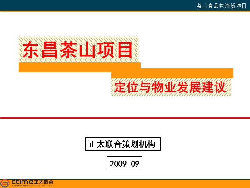 山东省东昌茶山专业市场项目定位与物业发展建.ppt_第1页