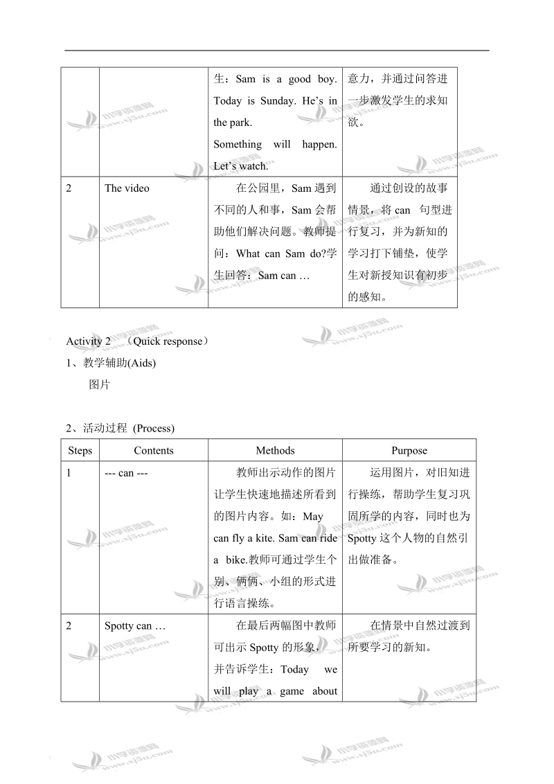 （沪教牛津版）二年级英语下册教案 unit4 lesson4.doc_第2页