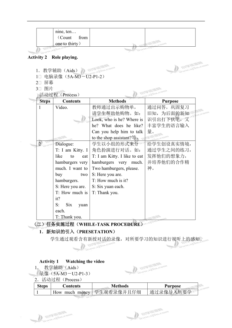 （沪教牛津版）五年级英语上册教案 module 3 unit 2(1).doc_第2页