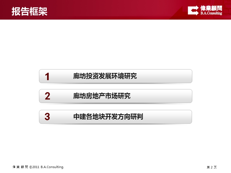 2011年河北省廊坊市中建廊坊项目市场定位报告.pptx_第2页