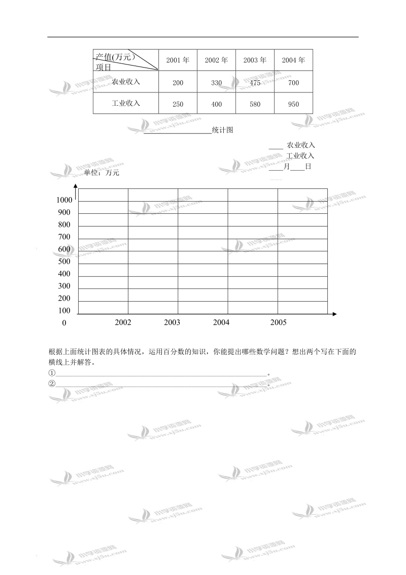 江苏省南通市海安县南莫小学六年级数学下册《统计》过关评测试卷.doc_第3页