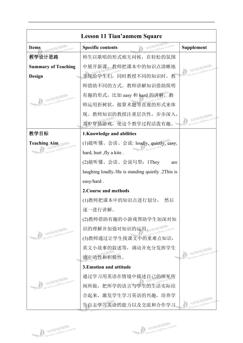 （冀教版）五年级英语下册教案 unit2 lesson11（1）.doc_第1页