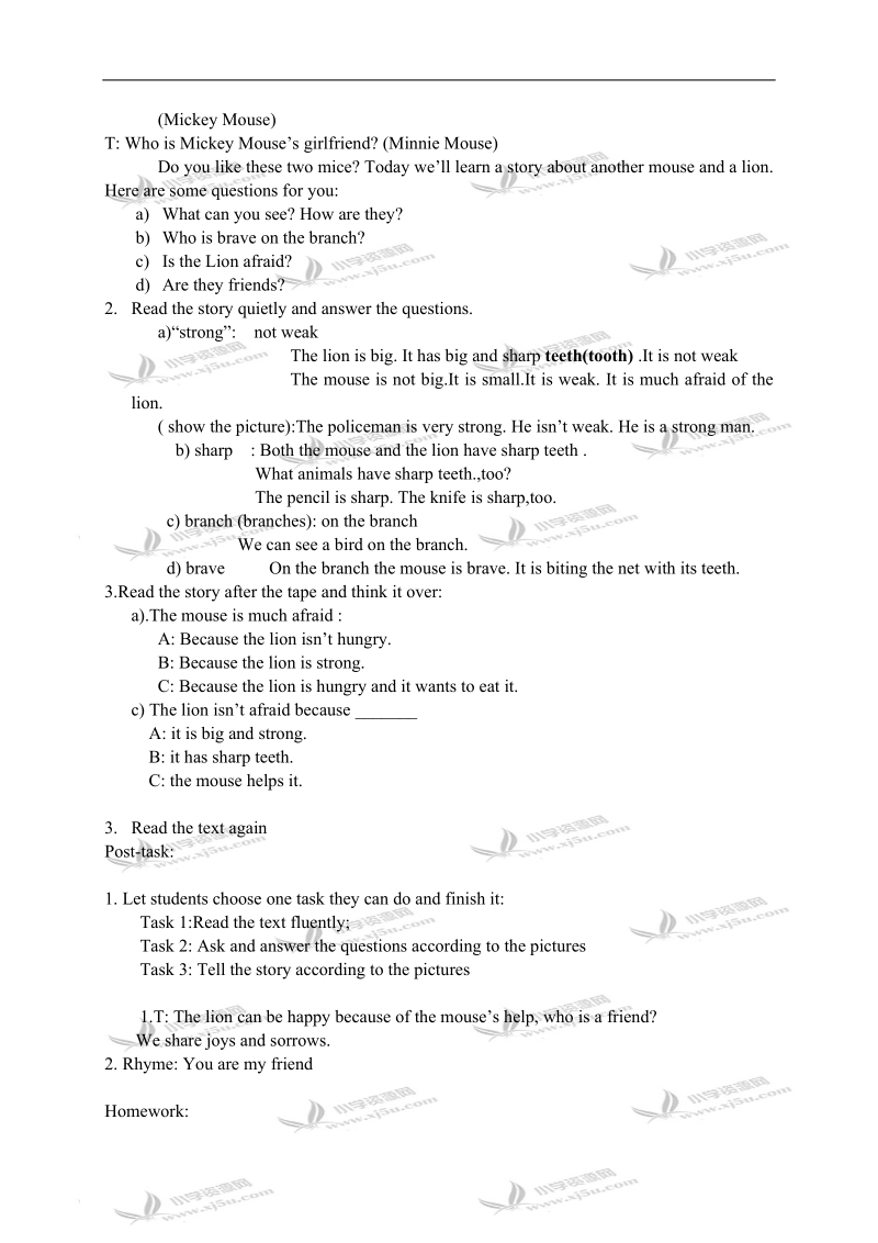 （沪教牛津版）四年级英语上册教案 module 2 unit 3 period 3-4.doc_第2页