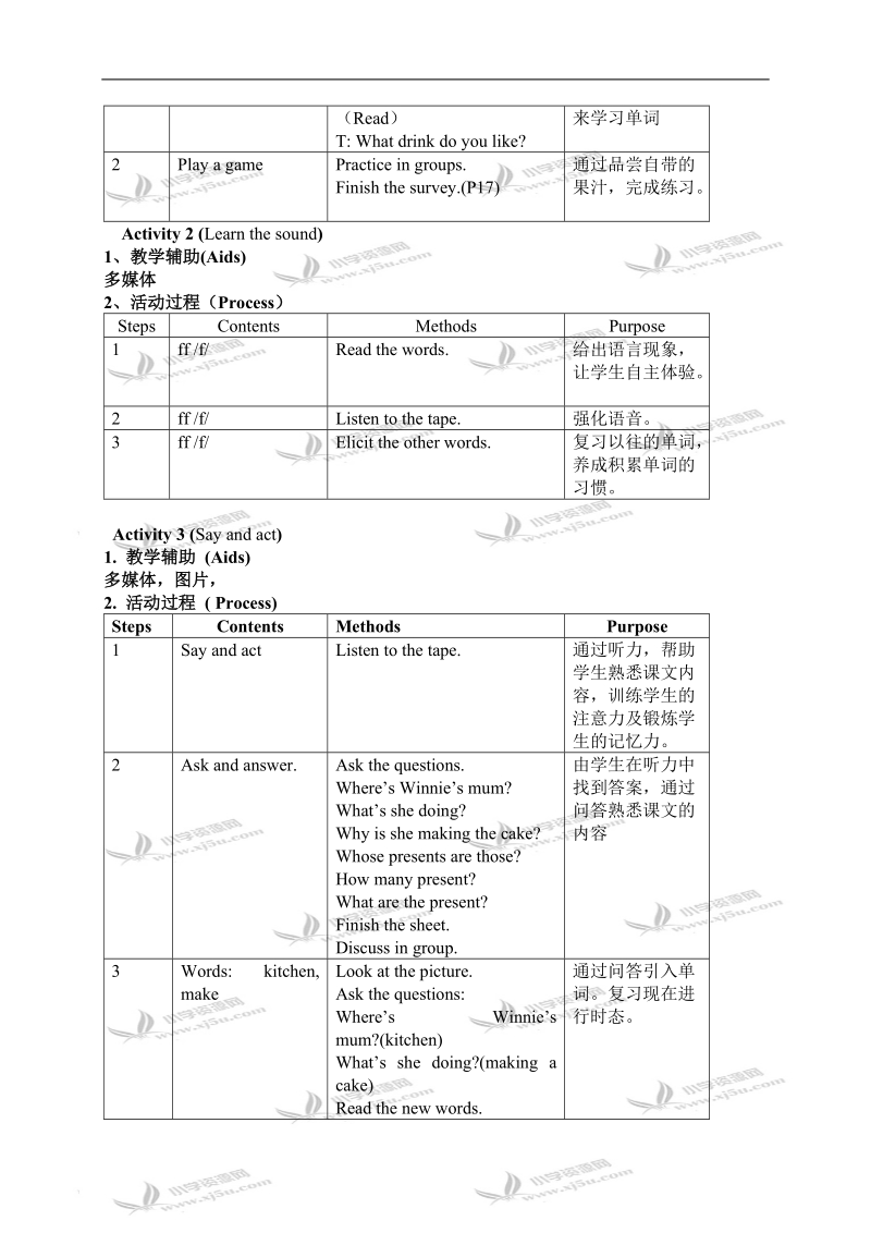 （沪教牛津版）四年级英语下册教案 module1 unit4 第四课.doc_第2页