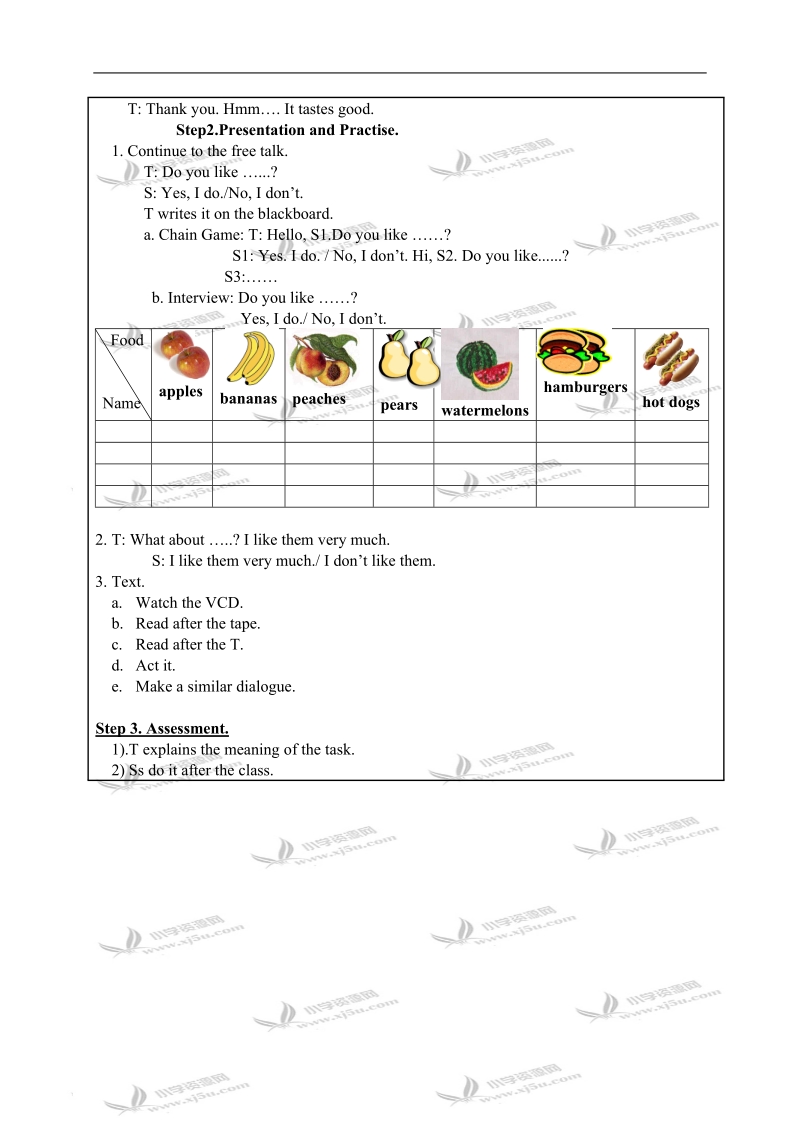 （人教pep）三年级英语下册教案 unit 4 lesson 2.doc_第2页