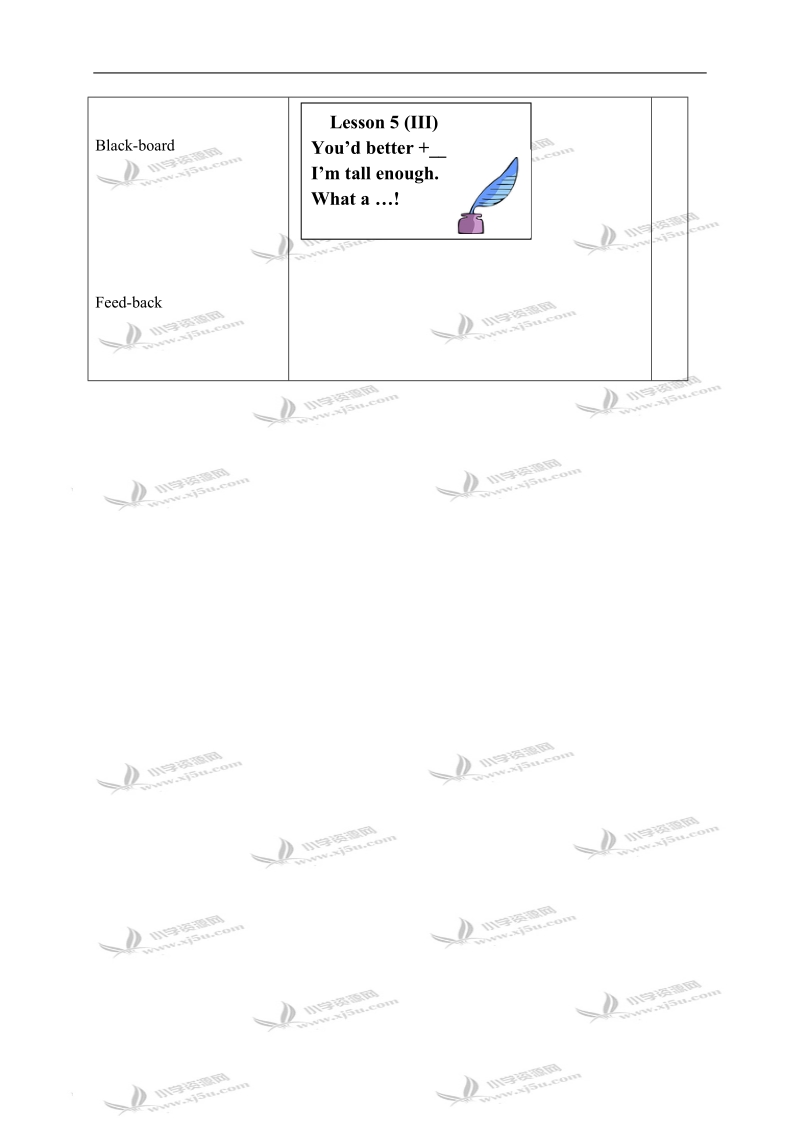 （教科版）六年级英语上册教案 lesson5 period3.doc_第3页