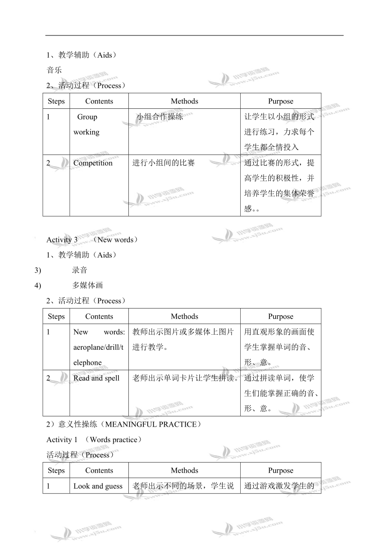 （沪教牛津版）三年级英语下册教案 module1 unit2 lesson1.doc_第3页