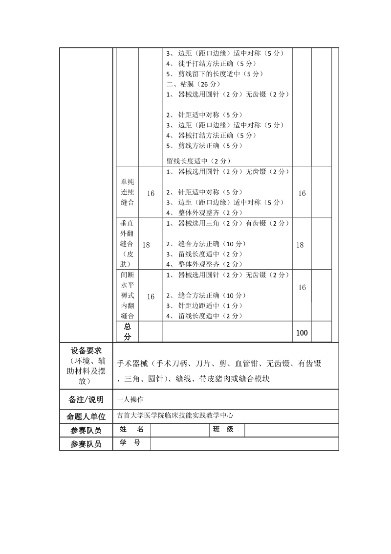 外科-缝合术命题卡[优质文档].doc_第2页