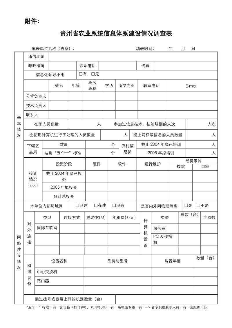 厅直各单位网络建设调查表.doc_第1页