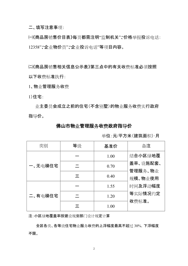 商品房销售相关信息公示表（样式）.doc_第2页