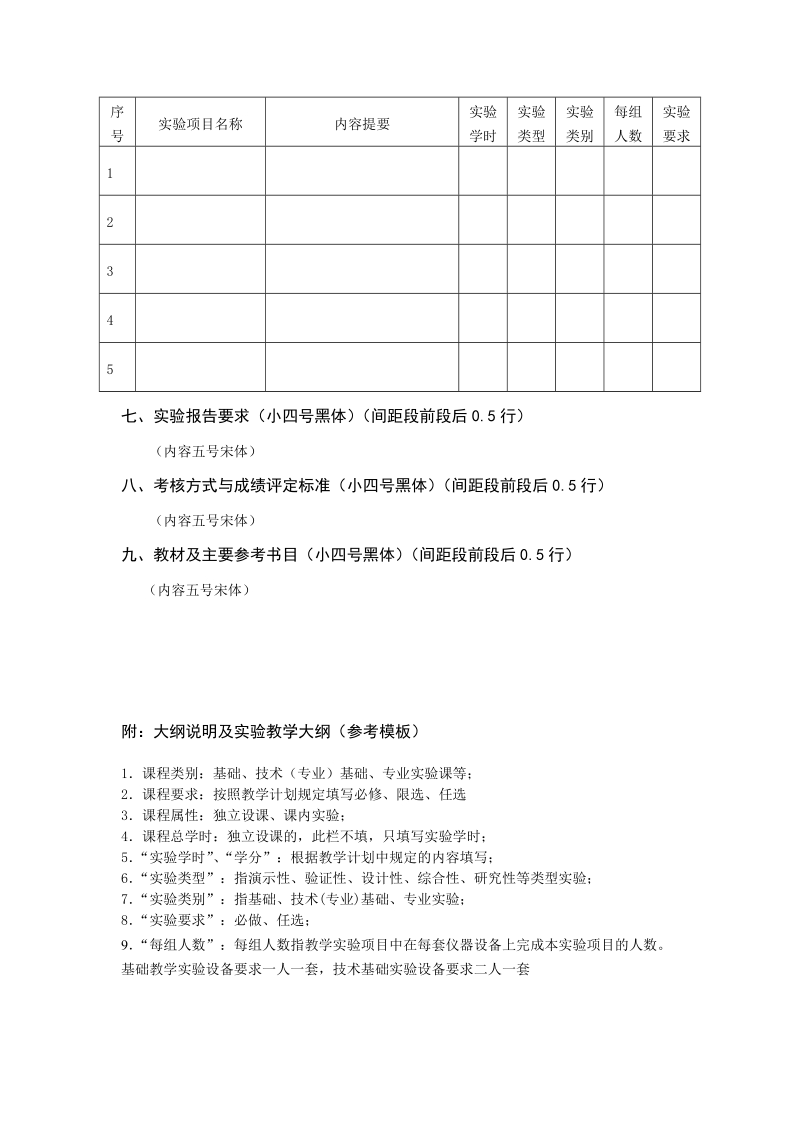 实验课程名称实验教学大纲(三号宋体加粗).doc_第2页