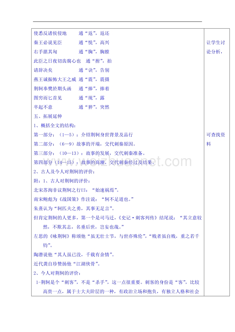 山东省语文高中鲁人版教案复习《荆轲》第一课时.doc_第3页