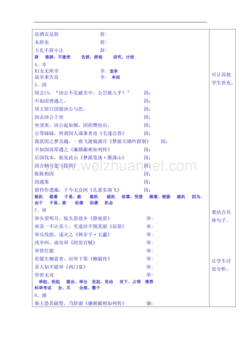 山东省语文高中鲁人版教案复习2《鸿门宴》.doc_第2页