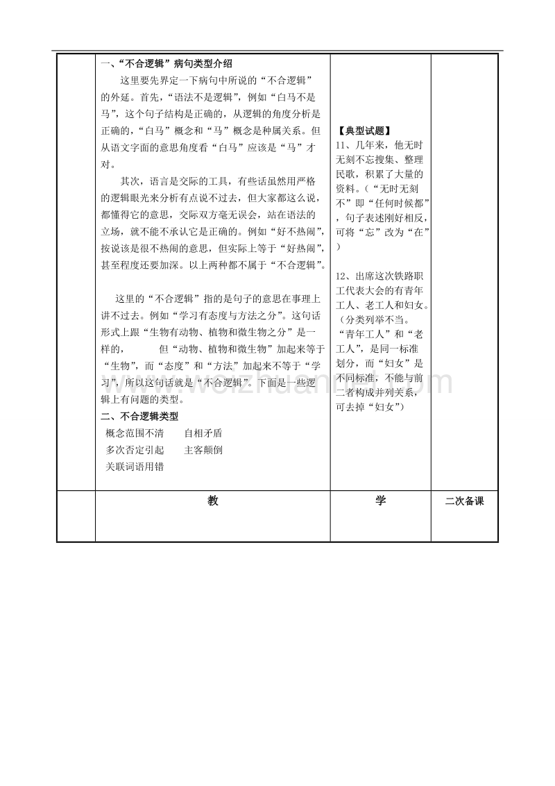 江苏省徐州市贾汪区2016届高考一轮复习《辨析病句(2)》教案.doc_第2页