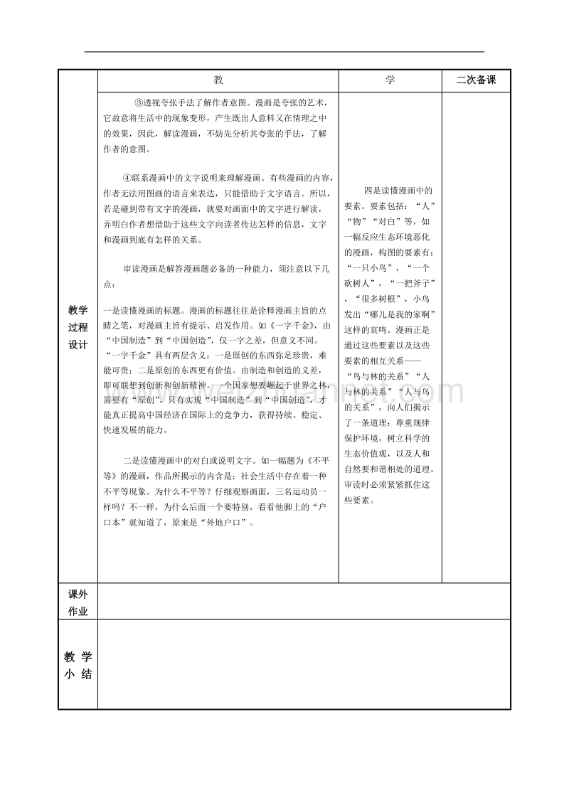 江苏省徐州市贾汪区2016届高考一轮复习《漫画题讲解》教案.doc_第2页