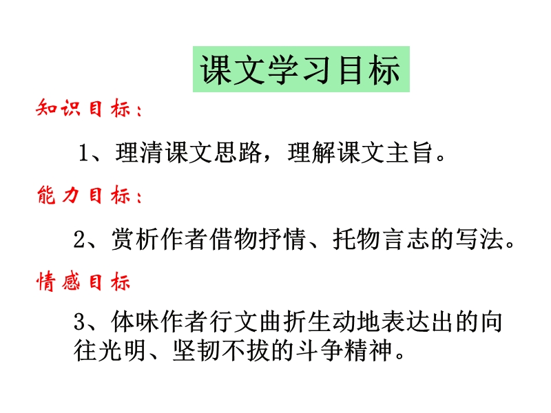 语文：1-3《囚绿记》课件（新人教版必修2）.ppt_第3页