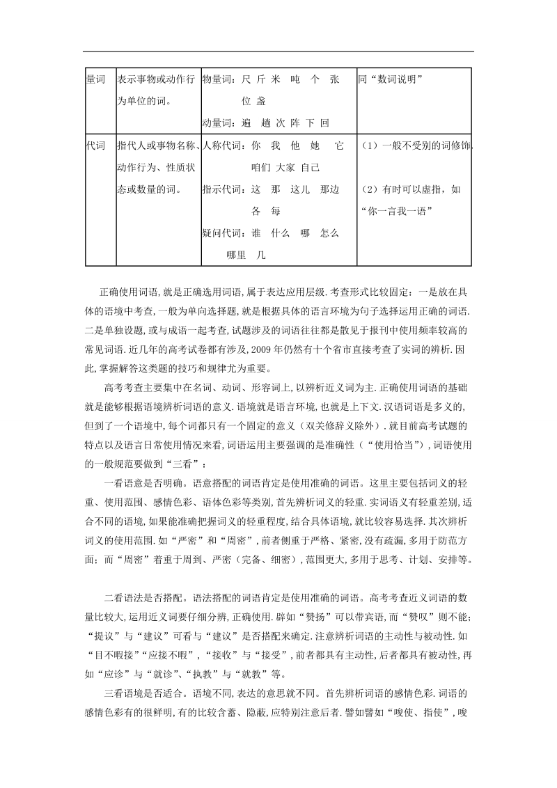 2018届高考风向标语文人教版一轮复习课堂同步练（语言文字应用 实词）第01课 考纲解读 word版含解析.doc_第3页