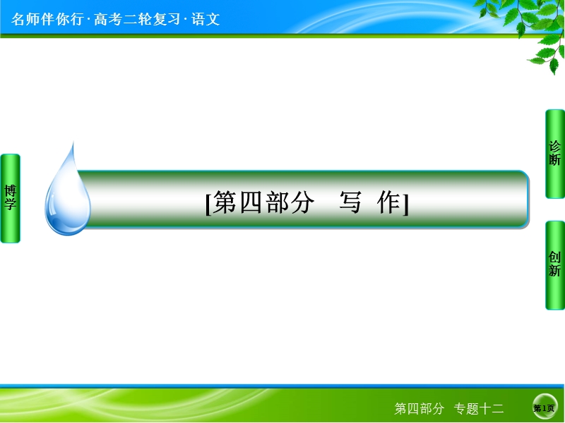 2014高考语文名师指导专题突破课件：专题十二　实用技法1——准确审题（43张ppt）.ppt_第1页