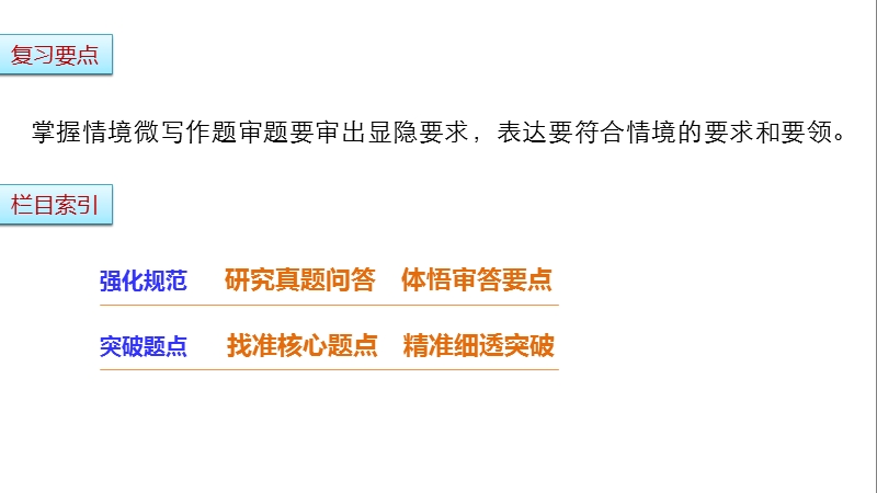 2017版浙江考前三个月高考语文题型攻略课件：第一章 语言表达和应用 题型攻略二 .ppt_第2页