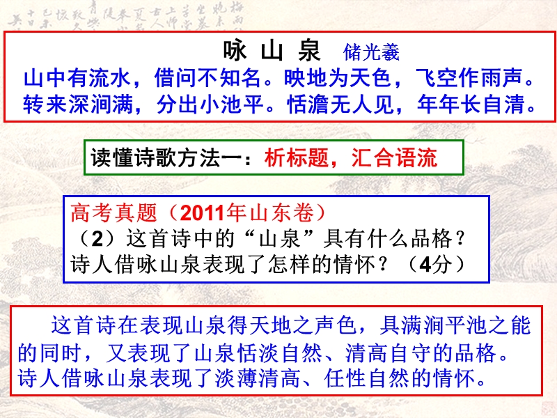 浙江省台州市椒江区洪家中学高三语文复习《诗歌鉴赏》课件.ppt_第2页