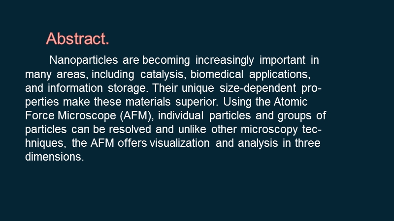 原子力显微镜对纳米颗粒的表征.pptx_第2页