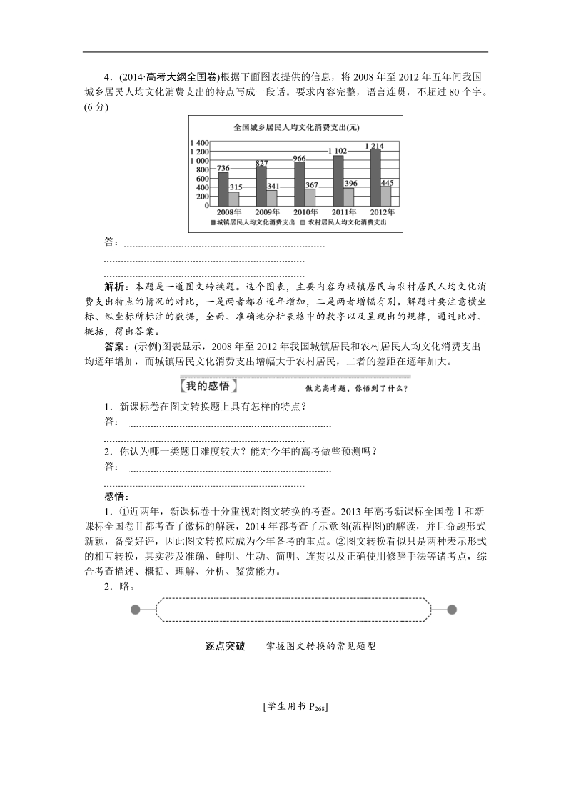 【优化方案】高三大一轮语文（新课标）配套文档：第五部分 专题八 图文转换 图将好景笔底事，待我与君细绘出.doc_第3页