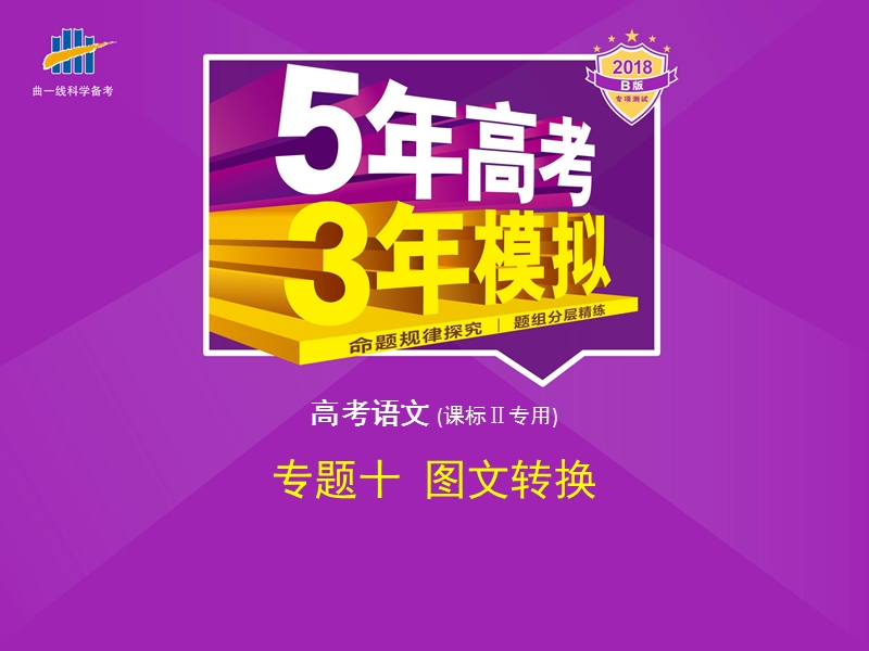 2018年高考语文（课标ⅱ专用）复习专题测试课件（命题规律探究+题组分层精练）专题十　图文转换（共77张ppt）.ppt_第1页