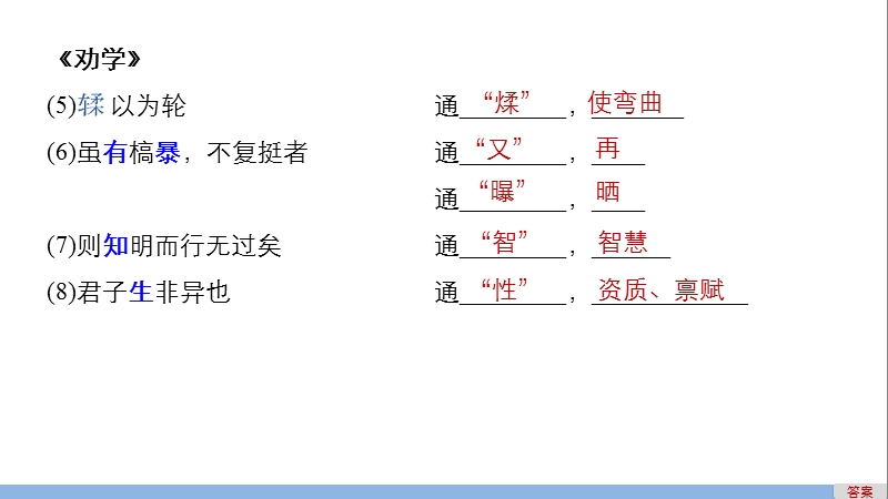 四川省2017届高三语文一轮复习课件：教材文言文  必修3.ppt_第3页