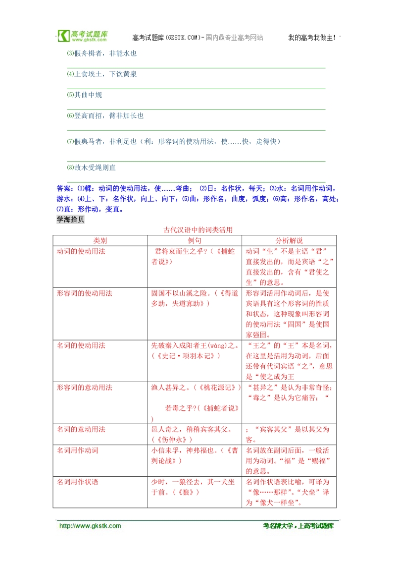 2012高中语文北京版必修5精品学案：3.9《劝学》.doc_第3页