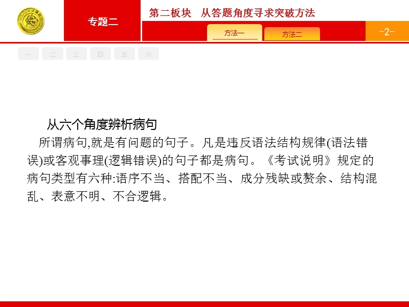 【一轮参考】全优指导2017语文人教版一轮课件：1.2 辨析并修改病句2.ppt_第2页