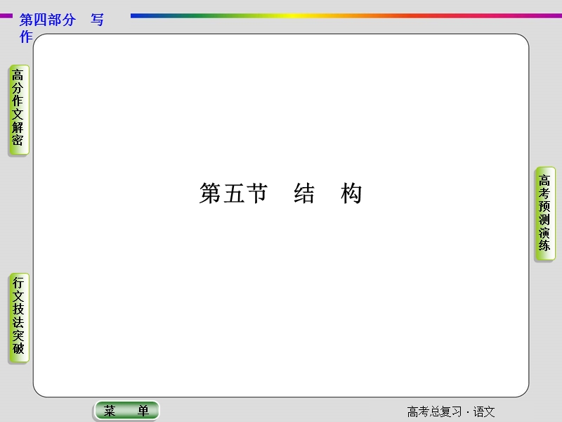 2015届高考语文总复习“写作”配套课件：结　构.ppt_第1页