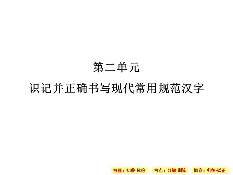 高考语文一轮课件（江苏专用）：2识记并正确书写现代常用规范汉字.ppt_第1页