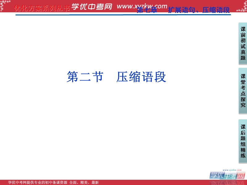 【苏教版山东专用】2012高三语文《优化方案》总复习课件：第2编第1部分第7章第2节.ppt_第1页