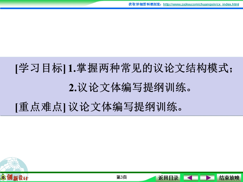 江西省横峰中学高考语文第一轮复习序列化写作：提纲挈领论证清 课件.ppt_第3页