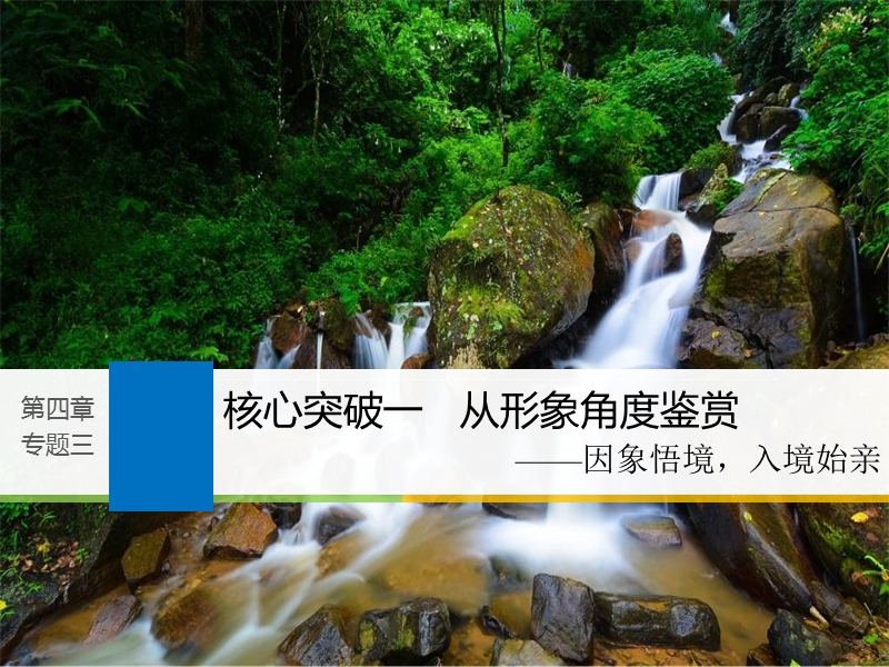 江苏省2019届高三语文一轮复习备考课件：第四章　古诗鉴赏——基于思想内容和艺术特色的鉴赏性阅读 专题三 核心突破一.ppt_第1页