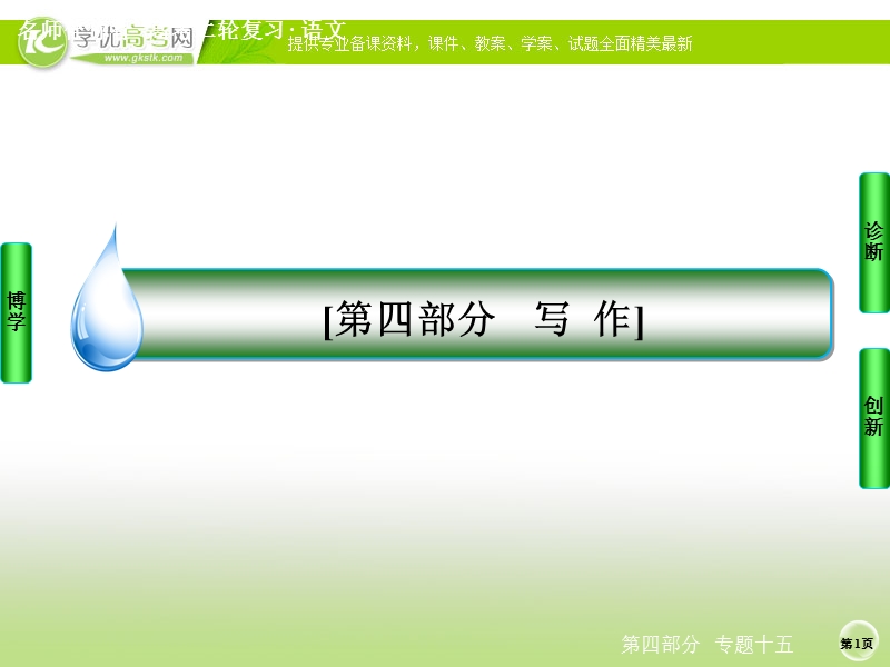 语文好题汇编练中提能得高分名师指导课件：专题十五　实用技法4——文采飞扬（52张ppt）.ppt_第1页