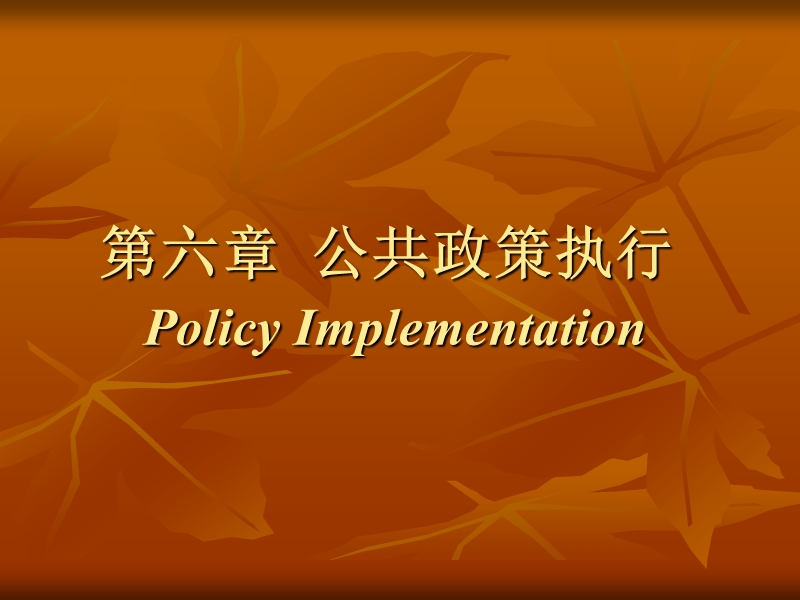 6公共政策执行.ppt_第1页