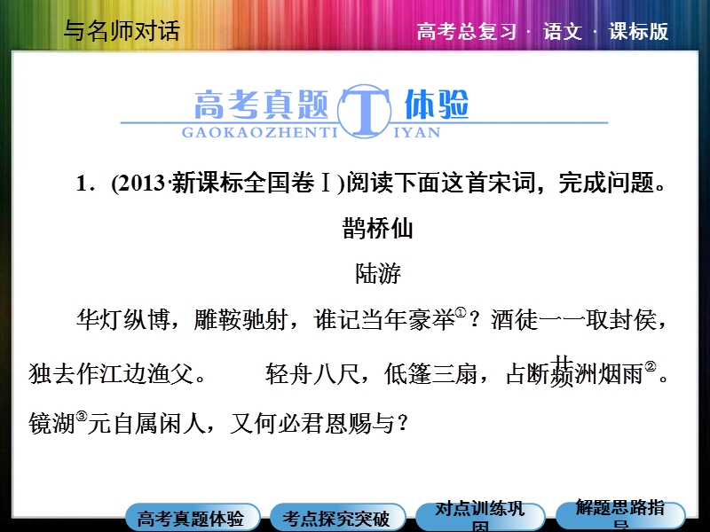 2015高考语文总复习课件：专题八 古代诗歌鉴赏 评价诗歌的思想内容和作者的观点态度.ppt_第2页