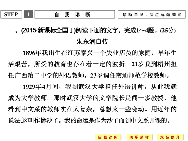 【创新设计】2016二轮语文全国通用专题复习课件：第一部分 第五章　实用类文本阅读 增分突破二准确概括传主形象，深入分析传主的人格魅力和品质特征.ppt_第3页